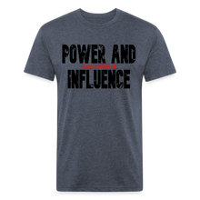 Men's Power And Influence Premium Tee - heather navy