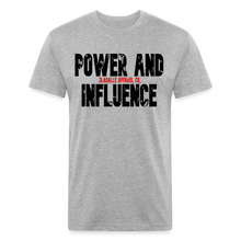 Men's Power And Influence Premium Tee - heather gray