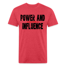 Men's Power And Influence Premium Tee - heather red