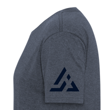 Men's Signature JAC Crest Premium (Black Out) Tee - heather navy