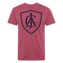 Men's Signature JAC Crest Premium (Black Out) Tee - heather burgundy