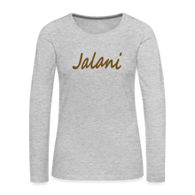 Women's Jalani Premium Long Sleeve T-Shirt - heather gray