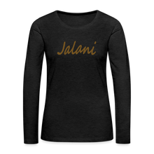 Women's Jalani Premium Long Sleeve T-Shirt - charcoal grey