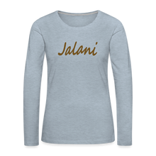 Women's Jalani Premium Long Sleeve T-Shirt - heather ice blue