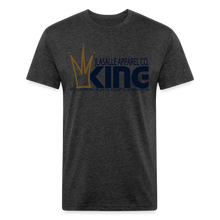 Men's King Premium Tee (Metallic Flake) - heather black