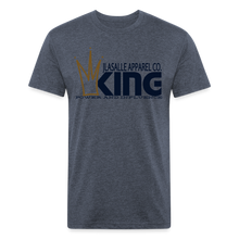 Men's King Premium Tee (Metallic Flake) - heather navy