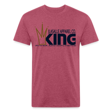 Men's King Premium Tee (Metallic Flake) - heather burgundy