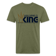 Men's King Premium Tee (Metallic Flake) - heather military green