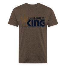 Men's King Premium Tee (Metallic Flake) - heather espresso