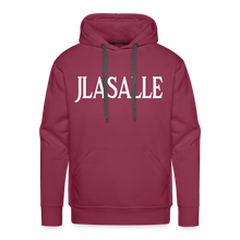 Men’s Signature Jlasalle Premium Hoodie F/B Print - burgundy