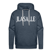 Men’s Signature Jlasalle Premium Hoodie F/B Print - heather denim