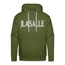 Men’s Signature Jlasalle Premium Hoodie F/B Print - olive green